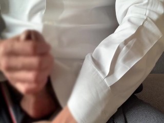 【孤独のオナニ（女性専用・オナニー鑑賞用）】ホテルで大量射精！個撮 | スーツ | イケオジ | リアル鑑賞も◎