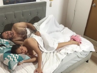 I incite my horny stepfather to have sex until he reaches orgasm.