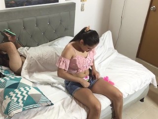 I incite my horny stepfather to have sex until he reaches orgasm.