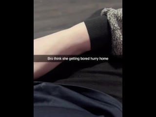 Fucked my sister in law on snapchat to her husband, shes having my baby. Snapchat cheating.