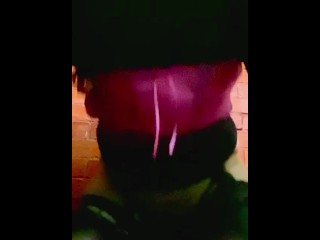 Travesti sexi in sexi lingerie and black stockings show his delicious penis