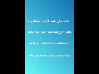 Big MILF stuffs her belly and makes loud slurping sounds