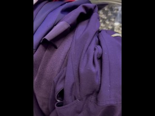 POV: SNIFFING A REAL 26F FLIGHT ATTENDANT’S PUSSY SCENT OFF OF HER DIRTY ✈️ UNIFORM PANTYHOSE