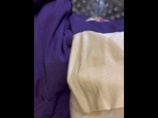 POV: SNIFFING A REAL 26F FLIGHT ATTENDANT’S PUSSY SCENT OFF OF HER DIRTY ✈️ UNIFORM PANTYHOSE