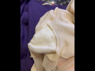 POV: SNIFFING A REAL 26F FLIGHT ATTENDANT’S PUSSY SCENT OFF OF HER DIRTY ✈️ UNIFORM PANTYHOSE