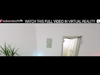 Solo chick,Milka Way is masturbating at home,in VR.