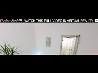 Solo chick,Milka Way is masturbating at home,in VR.