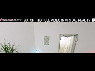 Solo chick,Milka Way is masturbating at home,in VR.