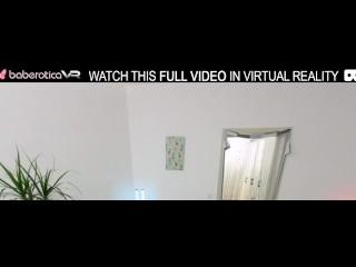 Solo chick,Milka Way is masturbating at home,in VR.