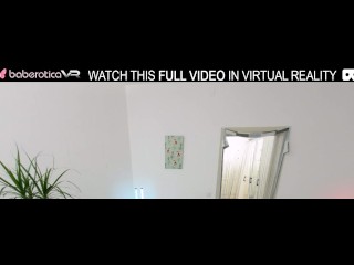 Solo chick,Milka Way is masturbating at home,in VR.