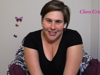 Jerk Off To My Feet | Jerk Off Instruction Encouragement | Chubby MILF Clara Crisp Has You Stroke