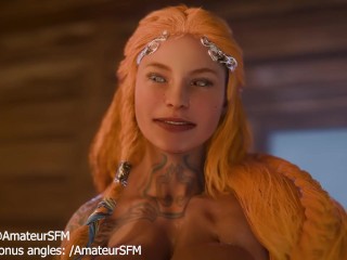 Sif and Thrud fuck onahole