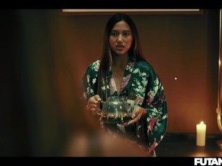 Asian Shemale Creampie - Sexy Girls Agatha Vega & May Thai in Transgender Lesbian Futa Fuck