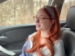 Movie Theater Date With My Nympho Girlfriend - Creampie and Cum on Her Face