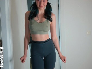 Sexy Booty Shorts Try on Haul - Fit Girl with Camel Toe