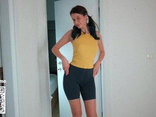 Sexy Booty Shorts Try on Haul - Fit Girl with Camel Toe