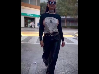 SIDE BOOB! Tits too big for my top! 🔥 Why even wear anything?