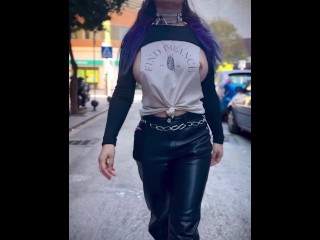 SIDE BOOB! Tits too big for my top! 🔥 Why even wear anything?