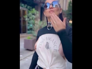 SIDE BOOB! Tits too big for my top! 🔥 Why even wear anything?