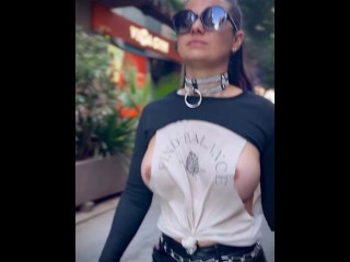 SIDE BOOB! Tits too big for my top! 🔥 Why even wear anything?