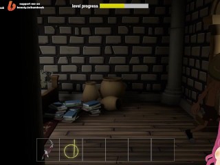 Witch with huge tits gives me a titjob (Gameplay Fuckerman Ero Ring #3) - Jazziuu