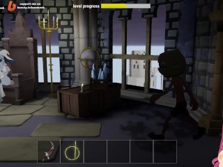 Witch with huge tits gives me a titjob (Gameplay Fuckerman Ero Ring #3) - Jazziuu