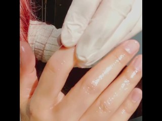 日本人少女 手フェチぬるぬるマッサージ