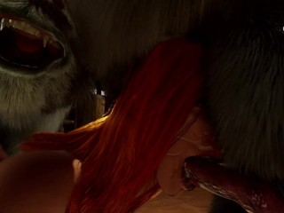 Monster Stable Ep 2 | Ellie The Stable Girl Fucked By 2 Satyrs | Monster Fucking | 3D Animation