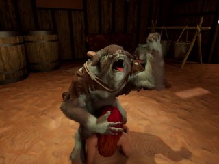 Monster Stable Ep 2 | Ellie The Stable Girl Fucked By 2 Satyrs | Monster Fucking | 3D Animation