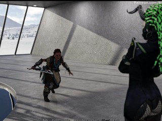 Sexverse #3 Redhead Aloy sucks monster dick and swallows cum (Horizon Zero Dawn)