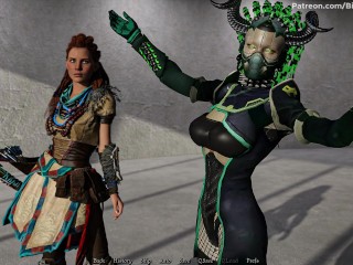 Sexverse #3 Redhead Aloy sucks monster dick and swallows cum (Horizon Zero Dawn)