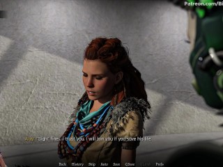 Sexverse #3 Redhead Aloy sucks monster dick and swallows cum (Horizon Zero Dawn)