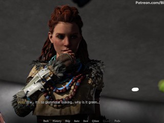 Sexverse #3 Redhead Aloy sucks monster dick and swallows cum (Horizon Zero Dawn)