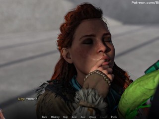 Sexverse #3 Redhead Aloy sucks monster dick and swallows cum (Horizon Zero Dawn)