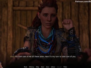 Sexverse #3 Redhead Aloy sucks monster dick and swallows cum (Horizon Zero Dawn)