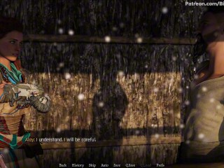 Sexverse #3 Redhead Aloy sucks monster dick and swallows cum (Horizon Zero Dawn)