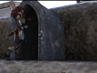 Sexverse #3 Redhead Aloy sucks monster dick and swallows cum (Horizon Zero Dawn)