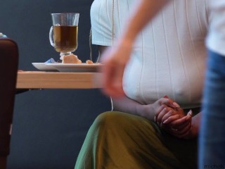 black, beautifull, saggy and braless in public