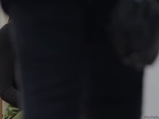 black, beautifull, saggy and braless in public