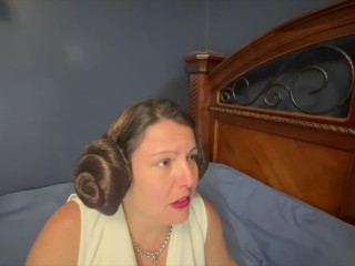 Parody Star Wars Princess Leia Wet Pussy & Facial Cum Cosplay