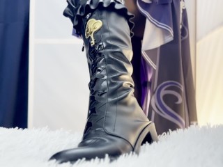 The Herta cosplay Honkai Star Rail - A blowjob and some sex with Herta