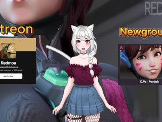 D.Va - Footjob (Redmoa)