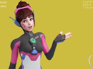 D.Va - Footjob (Redmoa)