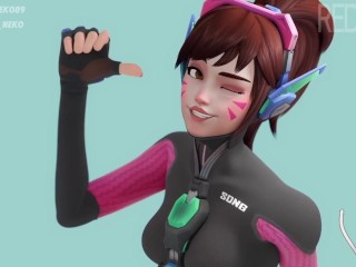 D.Va - Footjob (Redmoa)