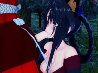 Akeno Blindfolded BJ kuroka change | HSDXD NTR madness E9 | Full & POV on patreon: Fantasyking3