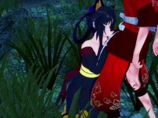 Akeno Blindfolded BJ kuroka change | HSDXD NTR madness E9 | Full & POV on patreon: Fantasyking3