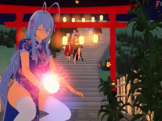 Teacher Rossweisse kimono Blowjob | HSDXD NTR madness E9 | Full & POV on patreon: Fantasyking3