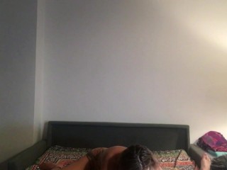 Kinky blonde slut riding cock BTS