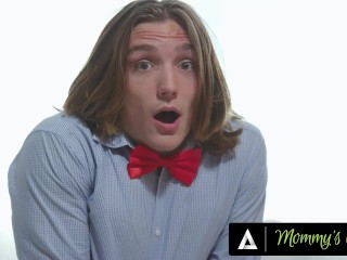 MOMMY'S BOY - Perv Teen Caught Masturbating Is REVERSE GANGBANGED By Busty Stepmoms -THE FUCKET LIST