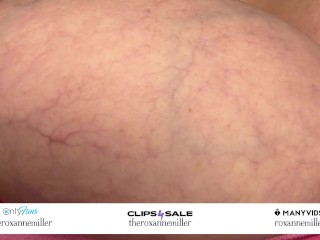 Huge boobs worship - bbw milf Roxanne Miller plays close-up with her huge tits wearing a lace bra a